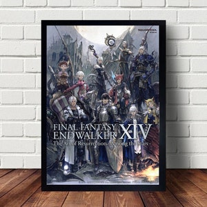 Final Fantasy XIV Heavensward A Realm Reborn Endwalker Video Game Poster Canvas Paintings Poster Hanging Home Decor Wall Art