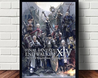 Póster del videojuego Final Fantasy XIV Heavensward A Realm Reborn Endwalker, pinturas en lienzo, póster colgante, decoración del hogar, arte de pared