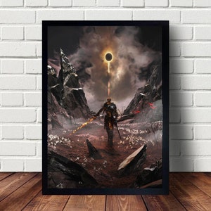 Póster de Soul of Cinder Dark Souls 3, portada del juego, lienzo, pinturas, póster para colgar, decoración del hogar, arte de pared.