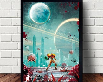 Super Metroid Posters canvas Paintings Poster Hanging Home Decor Wall Art