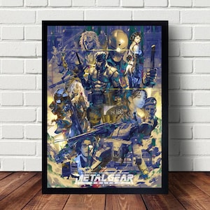 Metal Gear Video Game Poster canvas Paintings Poster Hanging Home Decor Wall Art