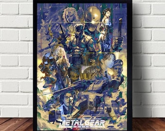 Metal Gear Video Game Poster canvas Paintings Poster Hanging Home Decor Wall Art