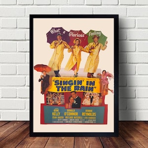 Singin In The Rain Poster canvas Paintings Poster Hanging Home Decor Wall Art