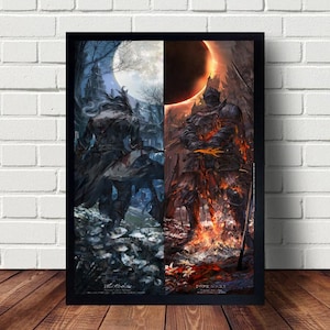 Póster de Dark Souls, lienzo, pinturas, póster, decoración del hogar, arte de pared.