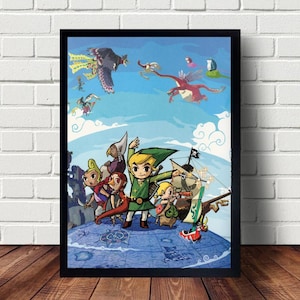 The Legend of Zelda the Wind Waker Anime Poster canvas Paintings Poster Hanging Home Decor Wall Art