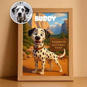 Custom Cartoon Pet Portrait | Personalized Pixar-Style Dog Cat Drawing | Digital Pet Art | Gift for Pet Lovers | Unique Dog Cat Wall Art