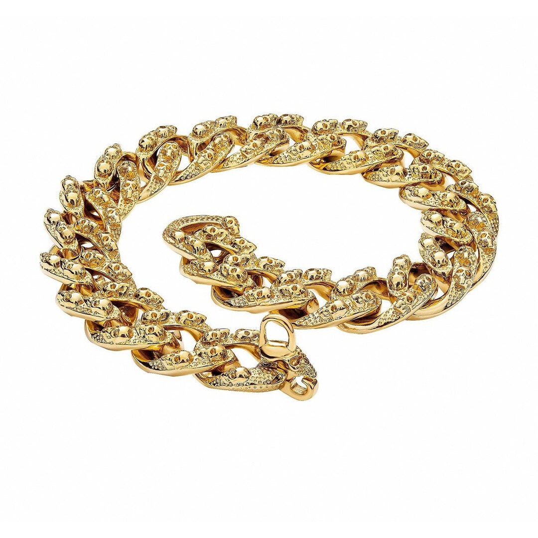 Skull Cuban Link Dog Collar Gold Dog Collar Chain 23mm/30mm Etsy