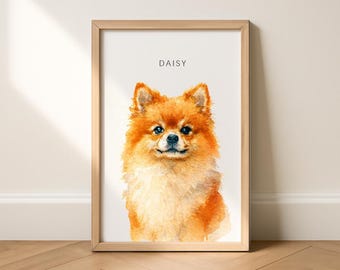 Custom Pet Portrait, Pet Memorial Art (Digital Download)