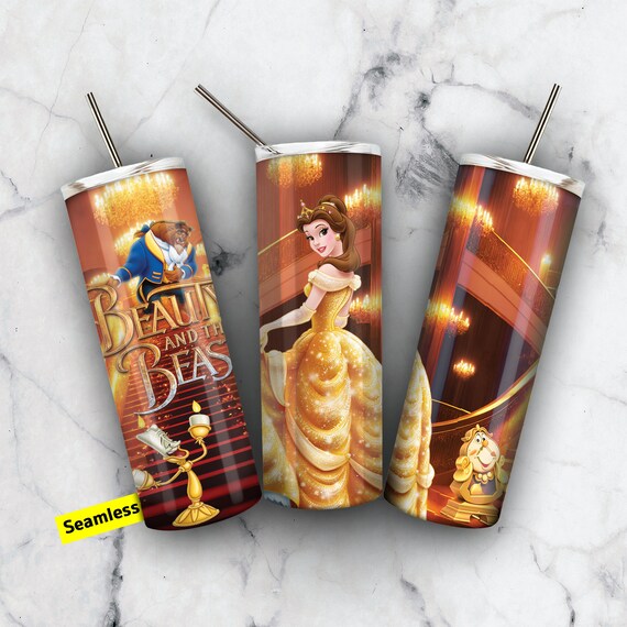 20 Oz Beauty and the Beast Tumbler Design 