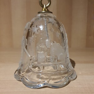 Vintage Mikasa Holiday Lights Crystal Clear Christmas Bell in the Original Box - Made in Germany