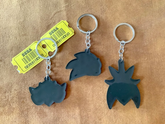 ソニック、シャドウ、シルバー・ザ・ヘッジホッグのラバーキーホルダー