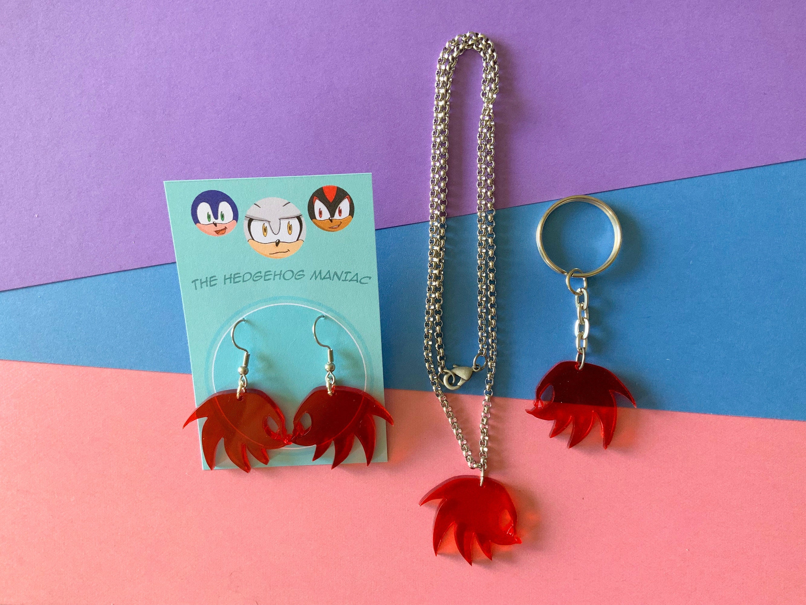 Sonic Knuckles Necklace - Etsy
