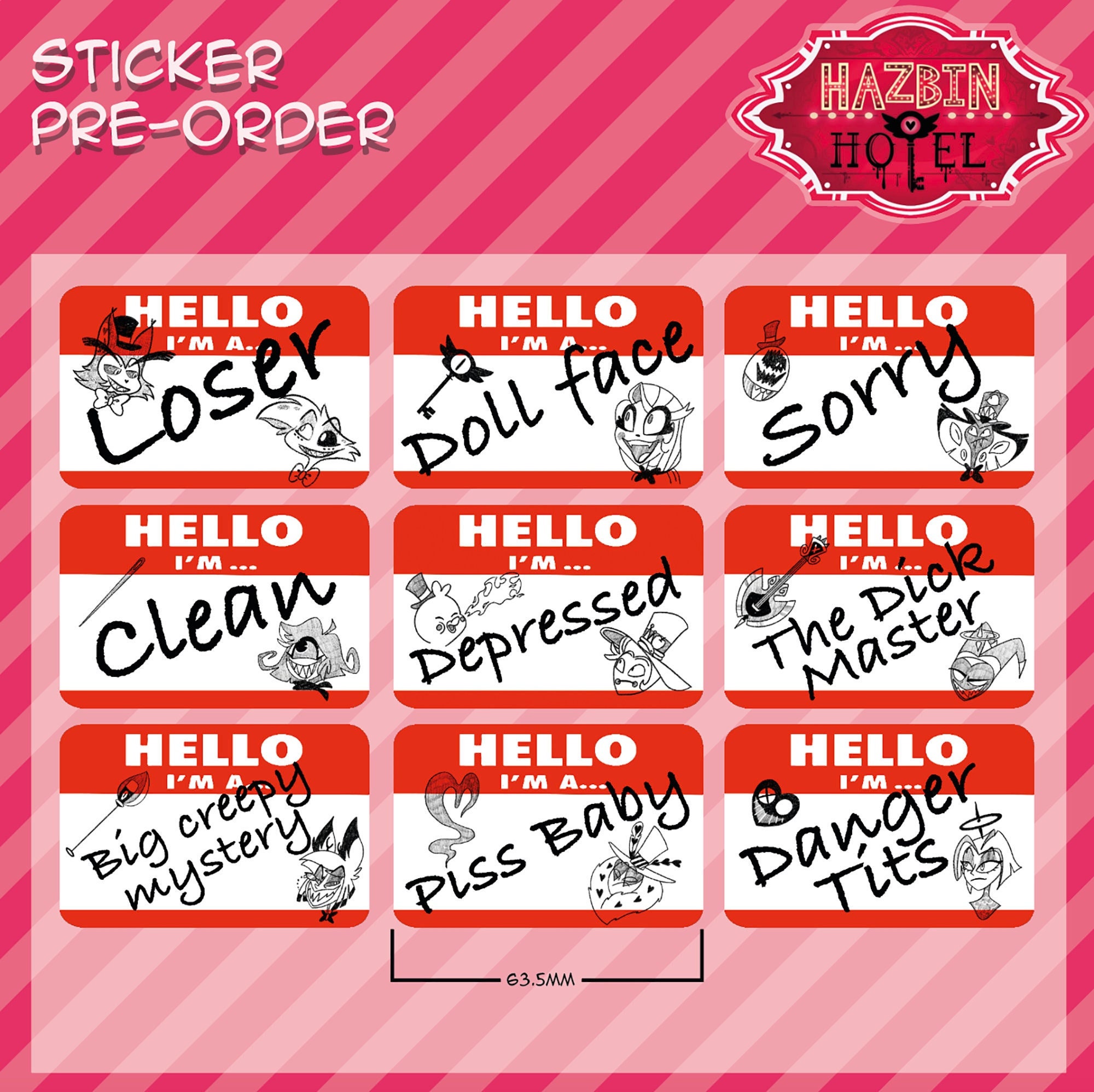 Stickers | Hello I'm..... | Awesome to match your cosplay!