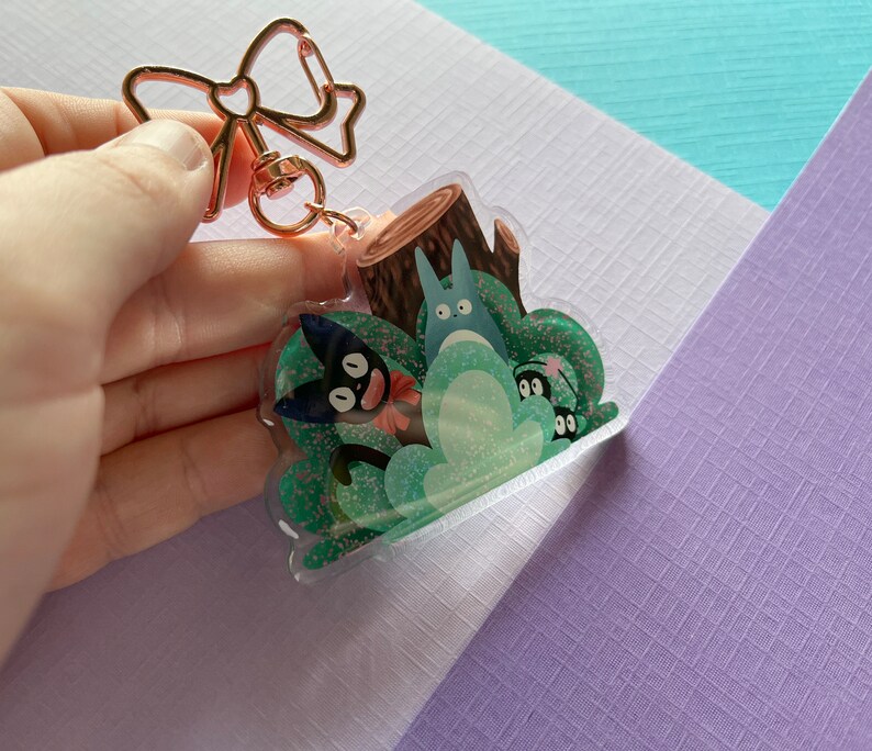 Studio Ghibli Epoxy Charms and stickers - Totoro, Jiji, Calcifer and Soot spirits Jiji Charm