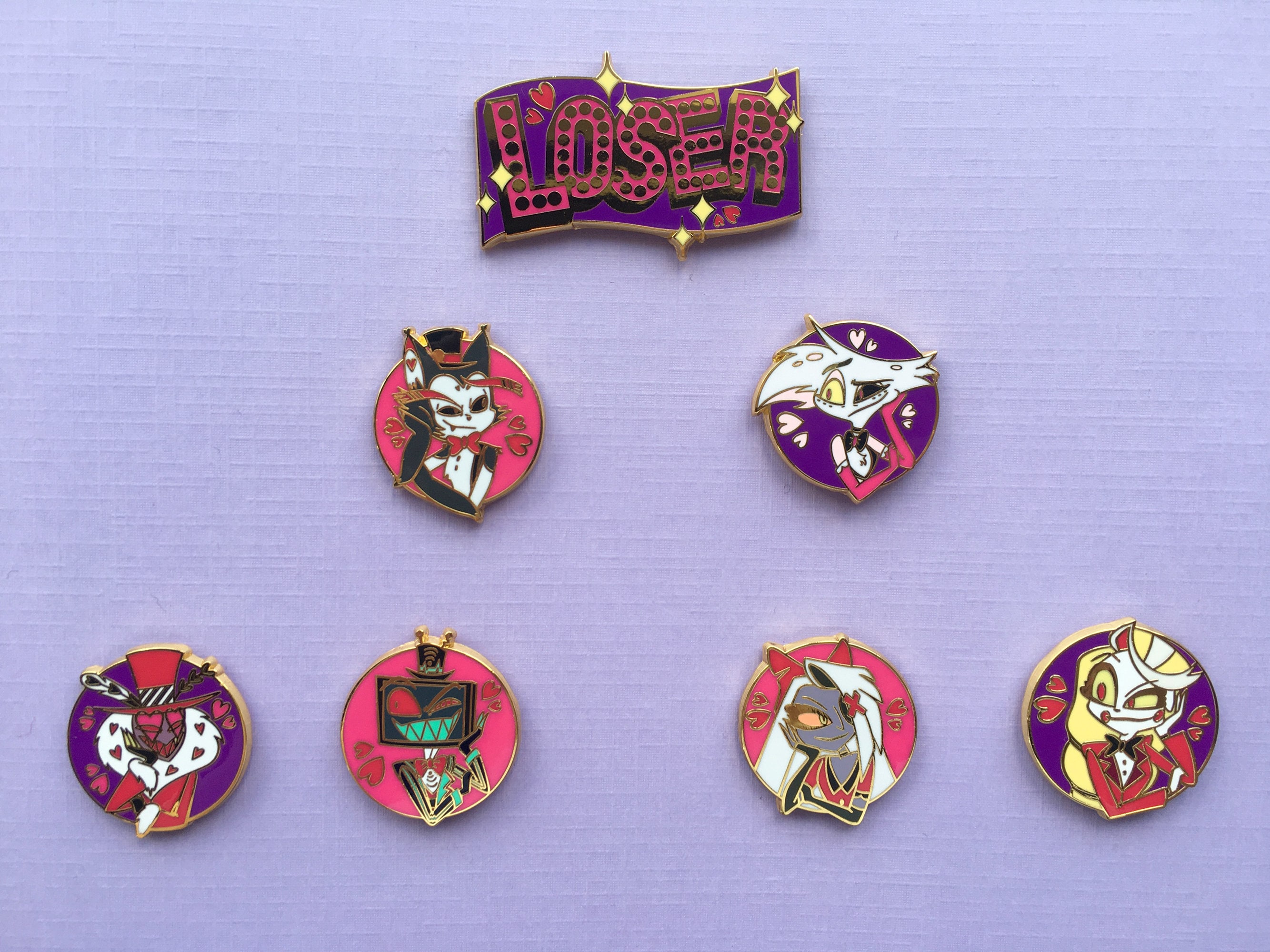 Hazbin Hotel Pin Set ハズビンホテル ピン バッジ セット Hazbin Hotel Pin Set #2 | Hazbin Hotel