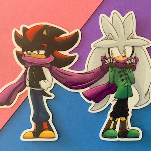 Hedgehog Lovers (Sonic X Shadow) SFW Very Cute Trust Me Sticker