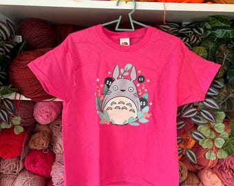 Totoro Children t-shirt, 100% cotton, Fruit of the Loom, Fan made