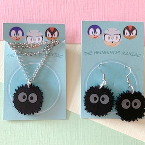 Studio Ghibli - Soot spirits - Earrings and necklaces