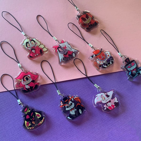 Hellish  Chibi cellphone charms