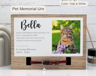 Personalized Cat Cremation Urn - Pet Loss Gift