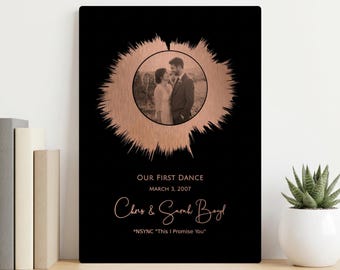 Personalized Copper Anniversary Plaque: First Dance 7th Anniversary Gift