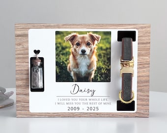 Pet Hair Memorial Box, Personalised Pet Fur Keepsake, Memorial Pet Shadow Box, Loss Of Pet Sympathy Gift, Dog Memorial Gifts