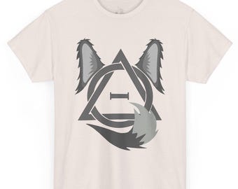 Therian Pride T-Shirt: Wolf Ears, Tail Symbol