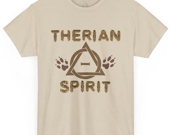 Therian Pride Symbol T-Shirt: Wolf, Cat, Fox Animal Spirit