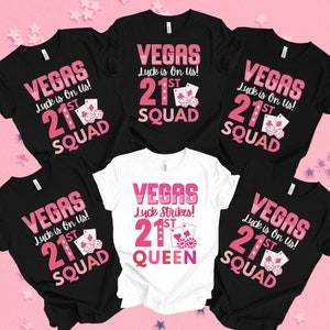 Vegas 21st Birthday Shirt, Vegas 21 Tee Shirt, Matching 21st Vegas Shirts, Vegas Birthday Gift, 21st Birthday Gift