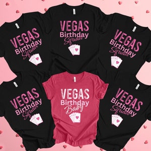 Vegas Birthday Shirt,  Vegas Tshirt, Vegas Birthday Crew Shirts, Gift for Her, Vegas Birthday Gift