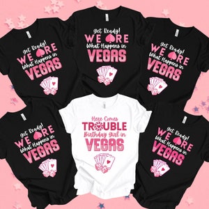 Vegas Birthday Group T-Shirts: Matching Birthday Crew Shirts