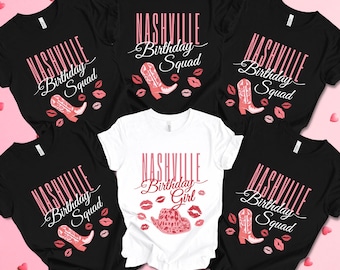 Nashville Birthday Shirt, Nash Birthday Girl Squad Tee