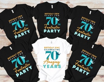 70th Birthday Shirt | 70th Matching Birthday Group Shirt | Gift for Dad, Grandparent, Granddad