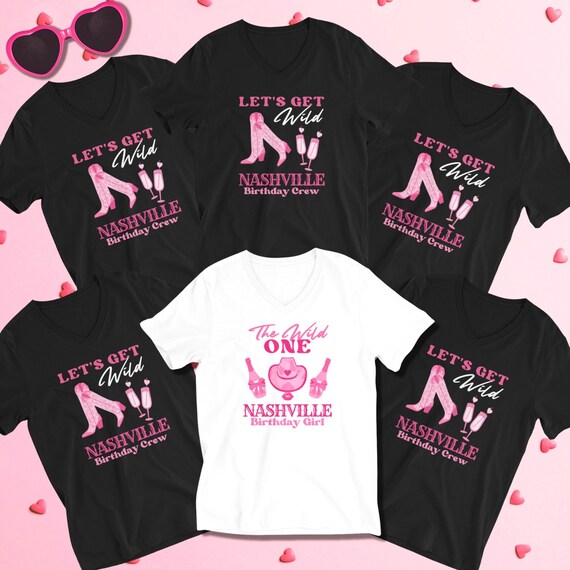 Nashville Birthday V-neck Shirt, Nash Birthday Tee Shirts, Nash V 