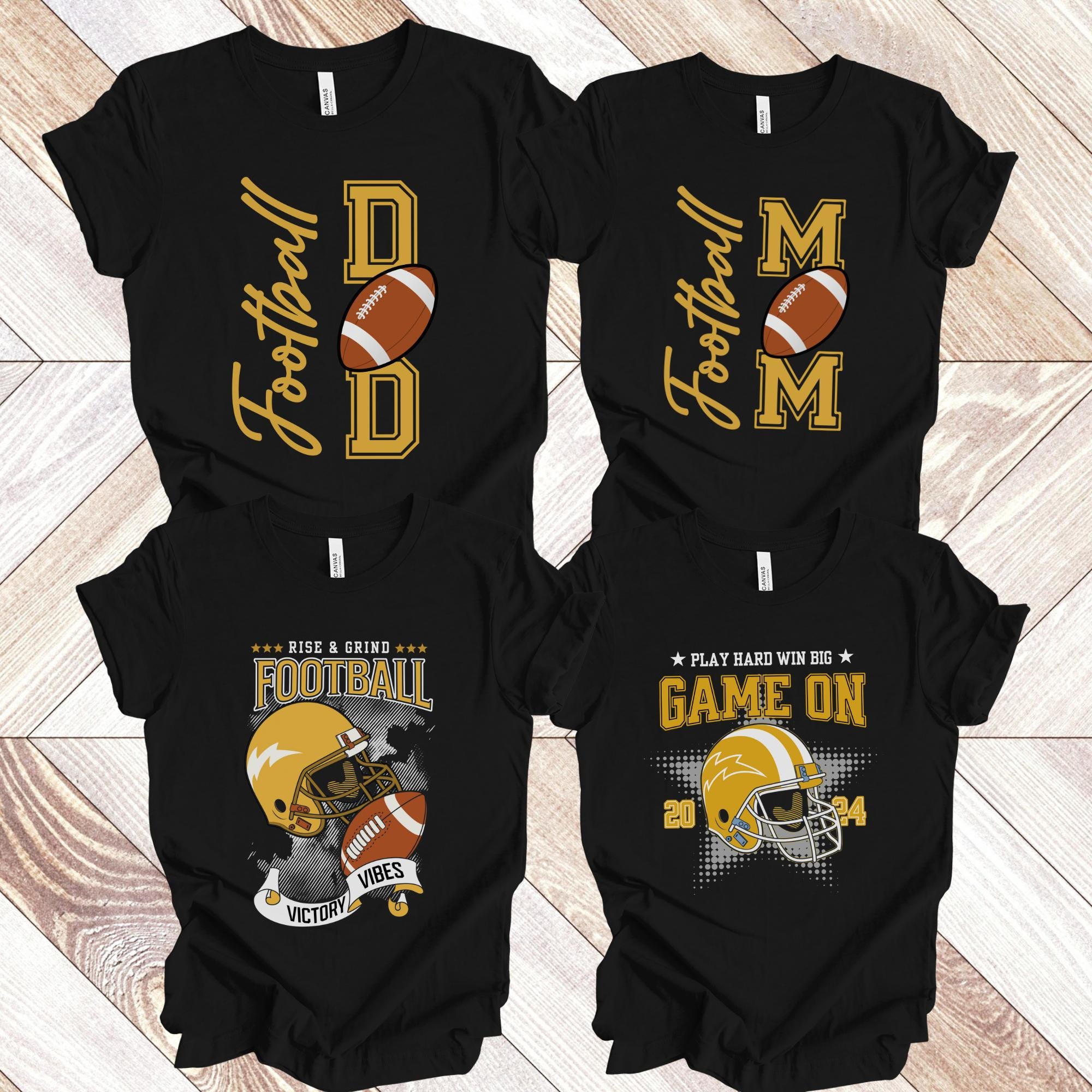 Family Game Day Shirt, Football Crew Tee, Team Support T-shirts