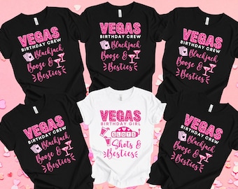 Vegas Birthday Shirt | Las Vegas Birthday Crew Shirt | Gift for Her, Daughter, Sis