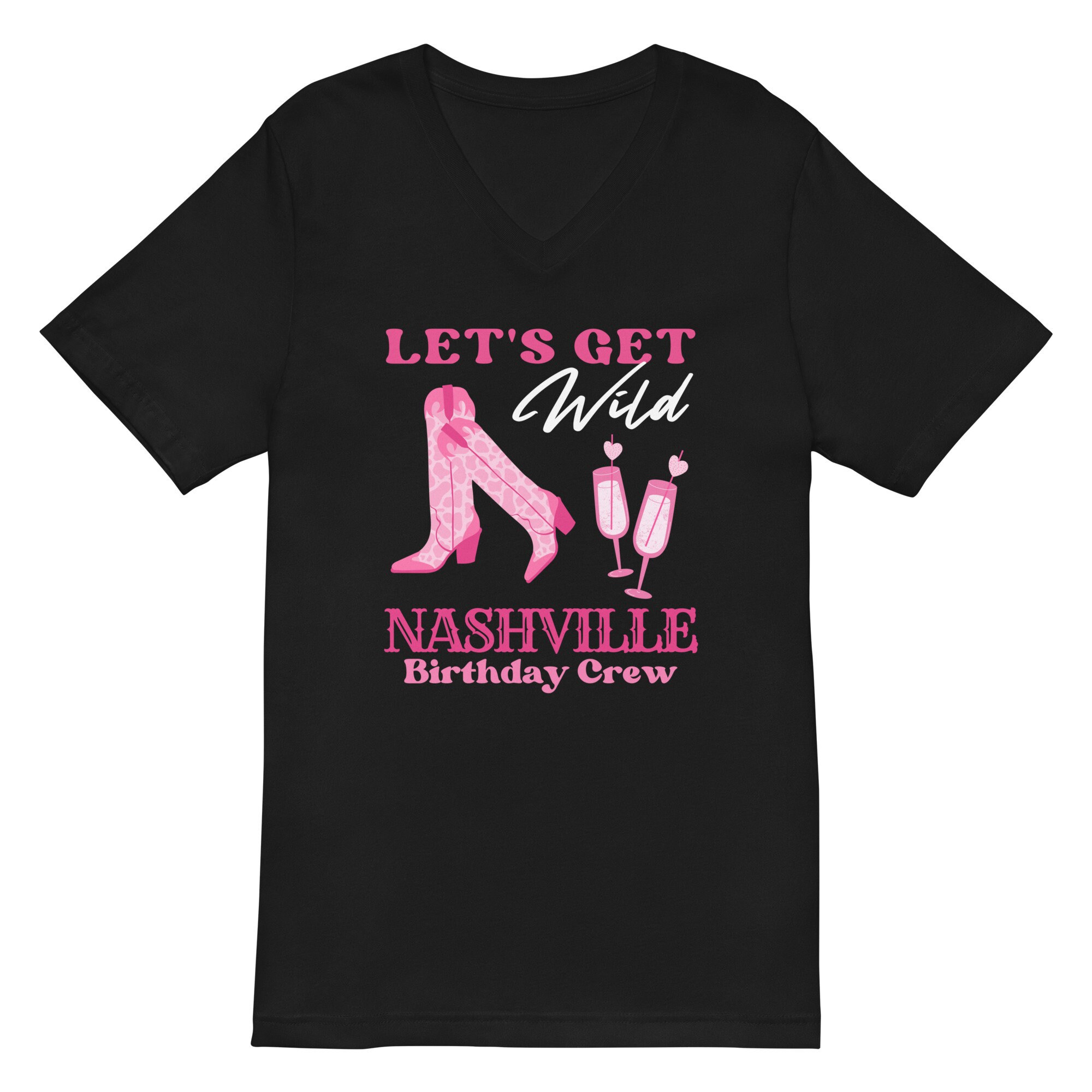 Nashville Birthday V-neck Shirt, Nash Birthday Tee Shirts, Nash V 