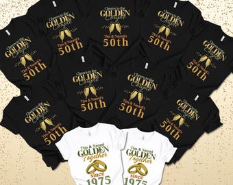 Personalized 50th Anniversary T-Shirt: Golden Celebration