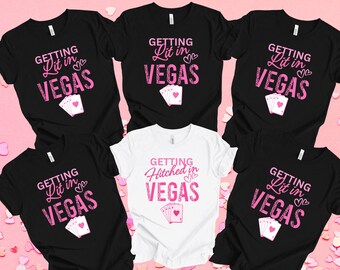 Vegas Bachelorette Shirt, Sin City Bride Tee, Matching Hen Party T-shirt, Casino Bridal Crew Outfit