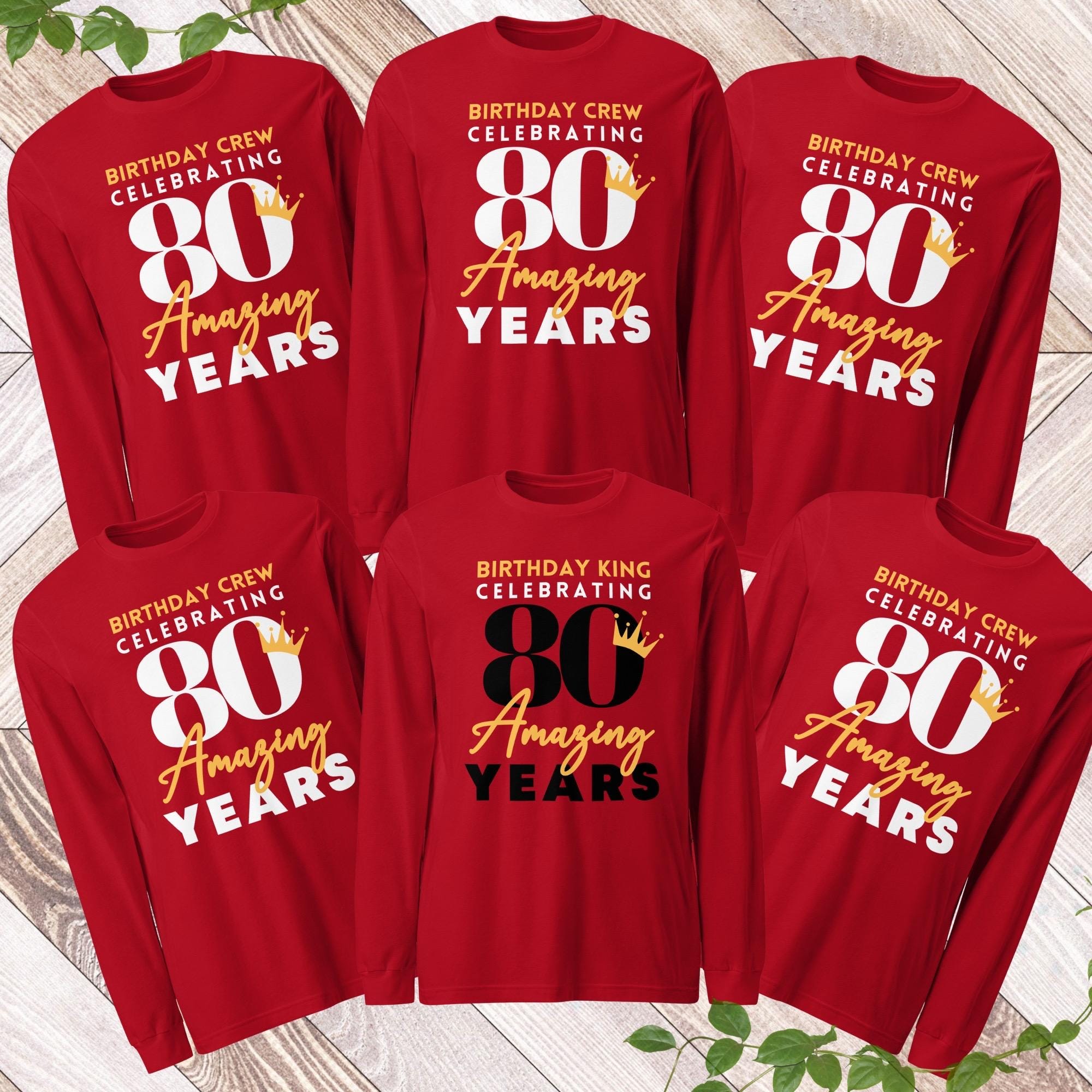 80th Birthday Shirt, 80th Party Favors, 80th Group Shirts, 80th