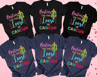 Cancun Trip Shirt, Matching Vacation Tee, Tropical Getaway Outfit, Mexico Holiday Group T-shirt