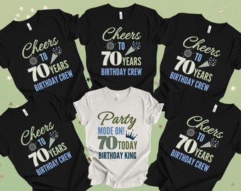 Maglietta Divertente Fellow Friends Per 70esimo Compleanno | T-shirt Uomo Donna Con Stampa Per Festa Di Compleanno