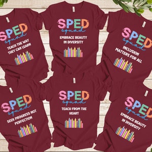 Special Education Teacher Shirt, Cute Sped Teacher Shirt, Team Sped Tee Shirt, Sped Teacher Gift