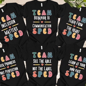 Sped Teacher Shirt, Special Ed Teacher Tee Shirt, Sped Crew Tee Shirts, Sped Teacher Gifts, Teacher Appreciation Gift