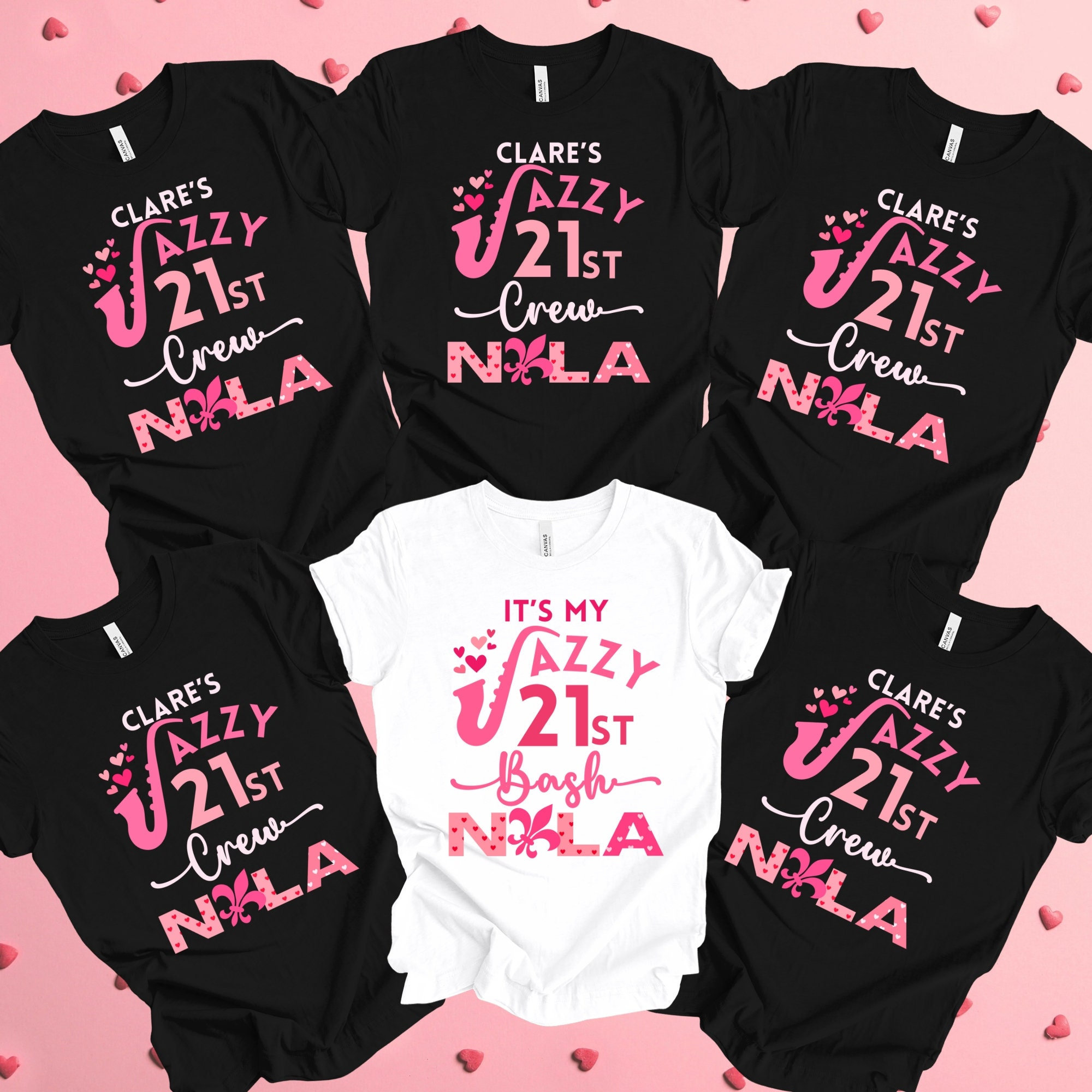 New Orleans 21st Birthday Shirt, Nola 21st Tee Shirts, 21st Group