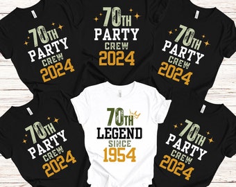 70th Birthday Shirt | 70th Matching Birthday Group Shirt | Gift for Him, Her, Grandparent, Granddad