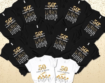 50th Anniversary Shirts, Golden Anniversary Shirts, Golden Couples Tee Shirts, Wedding Anniversary Gifts, Anniversary Couples Gift