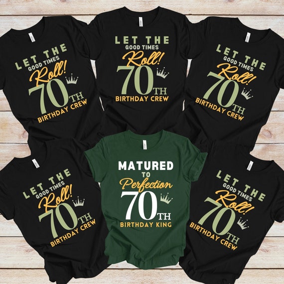 70th Birthday Shirt, 70th Family Group Shirt, 70th Party Shirt, 70th  Birthday Gift, Gift for Dad - Etsy Canada