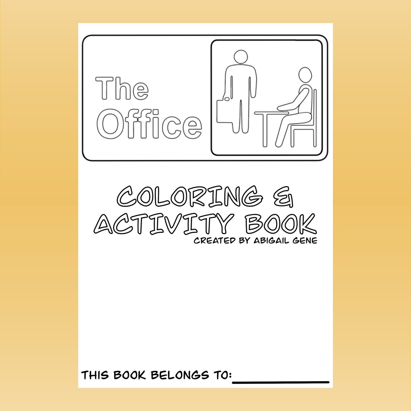 The Office Coloring Sheet | Season 1 Coloring &amp; Activity Pack ...