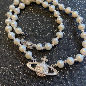 Freshwater pearls charm necklace with gift box Instagram popular birthday gift bridal wedding ceremony gift for her